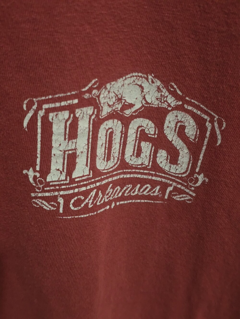 Arkansas Razorback Red Short-Sleeve Crewneck T-Shirt - Picture 2 of 4
